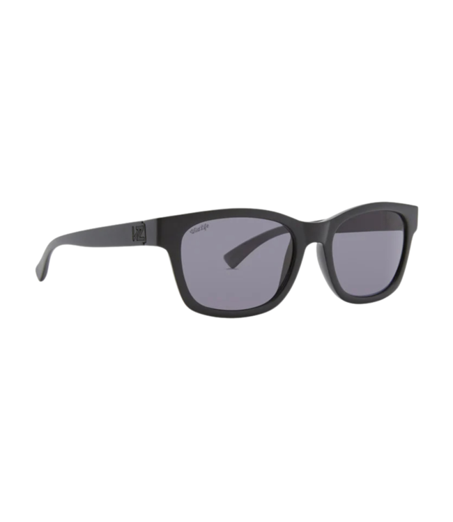 VONZIPPER APPROACH BLACK SATIN SUNGLASSES w/ WILDLIFE VINTAGE GREY POLAR LENS