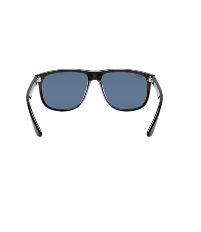 RAY-BAN BOYFRIEND SUNGLASSES BLACK w/ DARK BLUE LENS