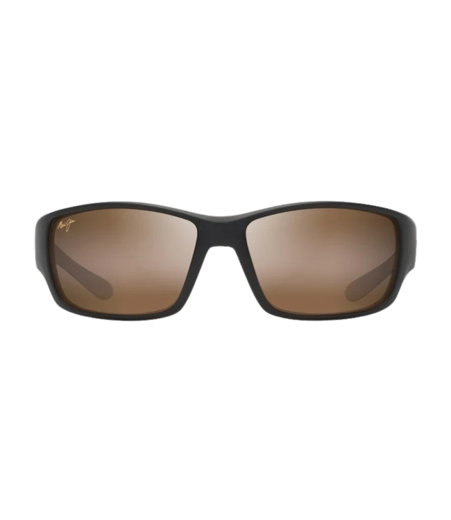 MAUI JIM LOCAL KINE MATTE DARK TRANSPARENT BROWN SUNGLASSES w/ HCL BRONZE POLAR
