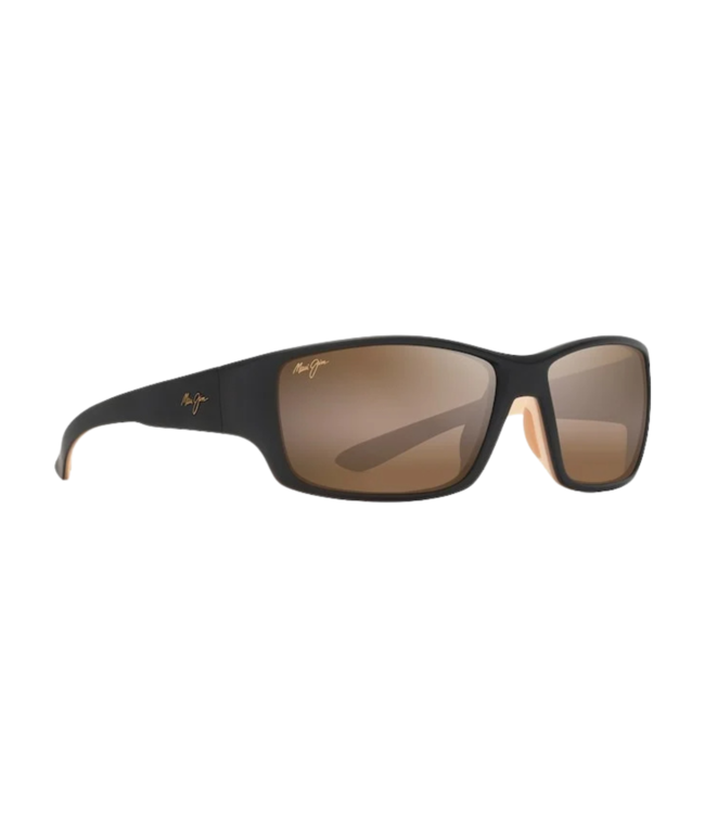 MAUI JIM LOCAL KINE MATTE DARK TRANSPARENT BROWN SUNGLASSES w/ HCL BRONZE POLAR