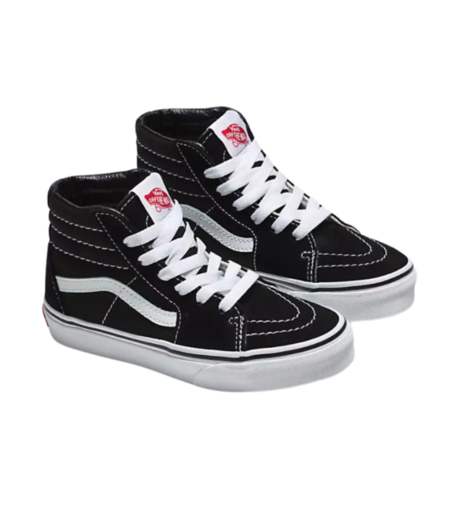 VANS KIDS SK8-HI SHOES BLACK/TRUE WHITE