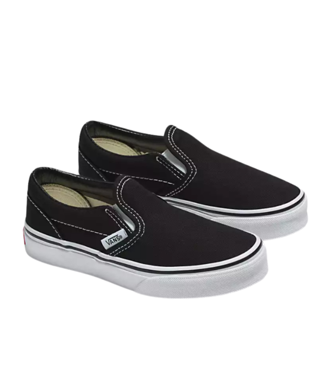 VANS KIDS CLASSIC SLIP ON SHOE BLACK/TRUE WHITE