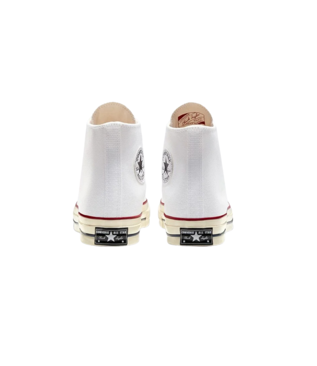 CONVERSE WOMENS CHUCK 70 HI SHOE WHITE/GARNET/GARNET