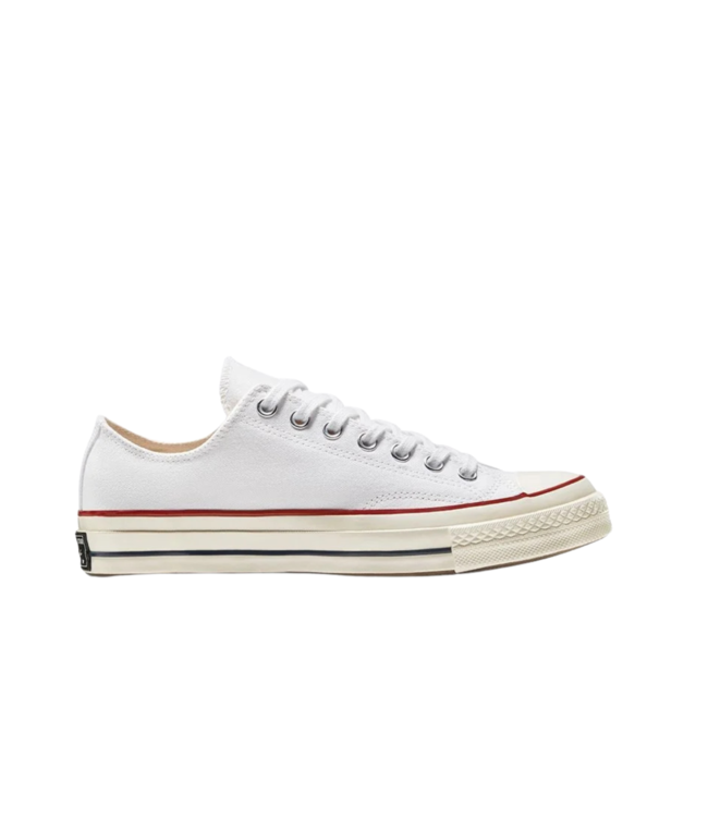CONVERSE WOMENS CHUCK 70 OX SHOE WHITE/GARNET/GARNET