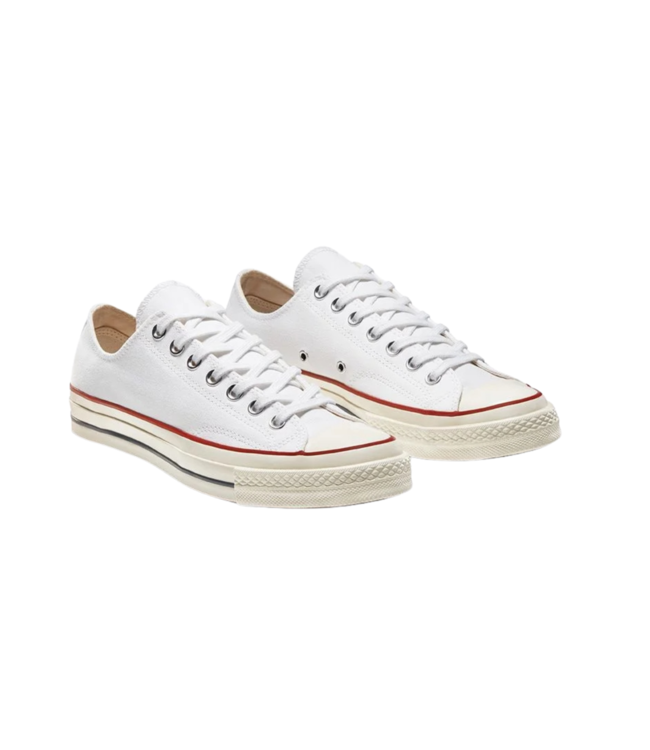 CONVERSE WOMENS CHUCK 70 OX SHOE WHITE/GARNET/GARNET