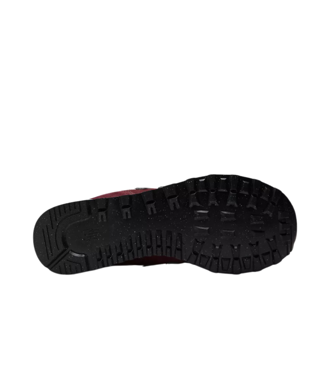 NEW BALANCE MENS 574 CORE SHOE BURGANDY WITH WHITE