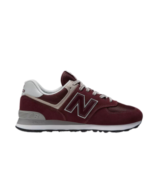 NEW BALANCE NEW BALANCE MENS 574 CORE SHOE BURGANDY WITH WHITE