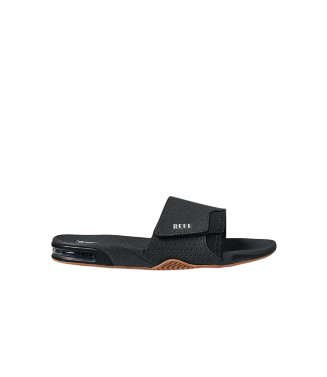 REEF MENS FANNING FLIP-FLOP SANDAL BLACK/SILVER