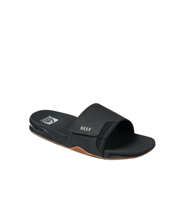 REEF MENS FANNING FLIP-FLOP SANDAL BLACK/SILVER