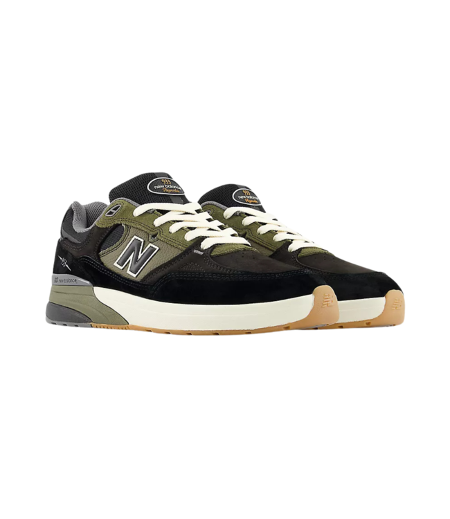 NEW BALANCE MENS 933 REYNOLDS SHOE BLACK/DARK OLIVINE