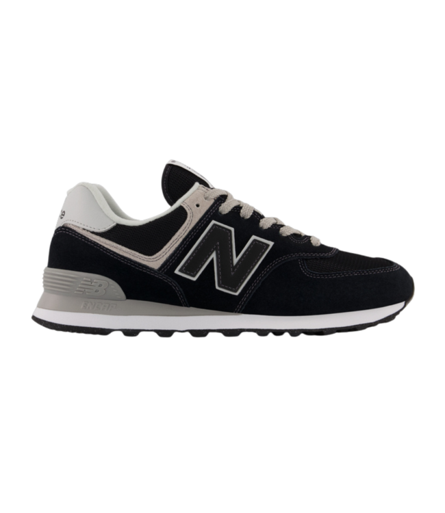 NEW BALANCE MENS 574 CORE SHOE BLACK/WHITE