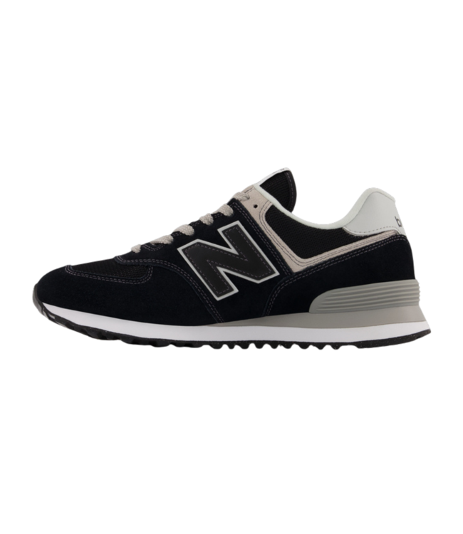 NEW BALANCE MENS 574 CORE SHOE BLACK/WHITE