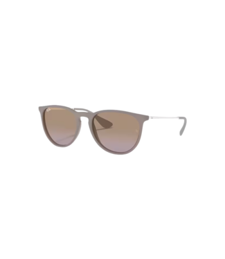 RAY BAN RAY-BAN ERIKA SUNGLASSES DARK RUBBER SAND w/ VIOLET GRADIENT BROWN