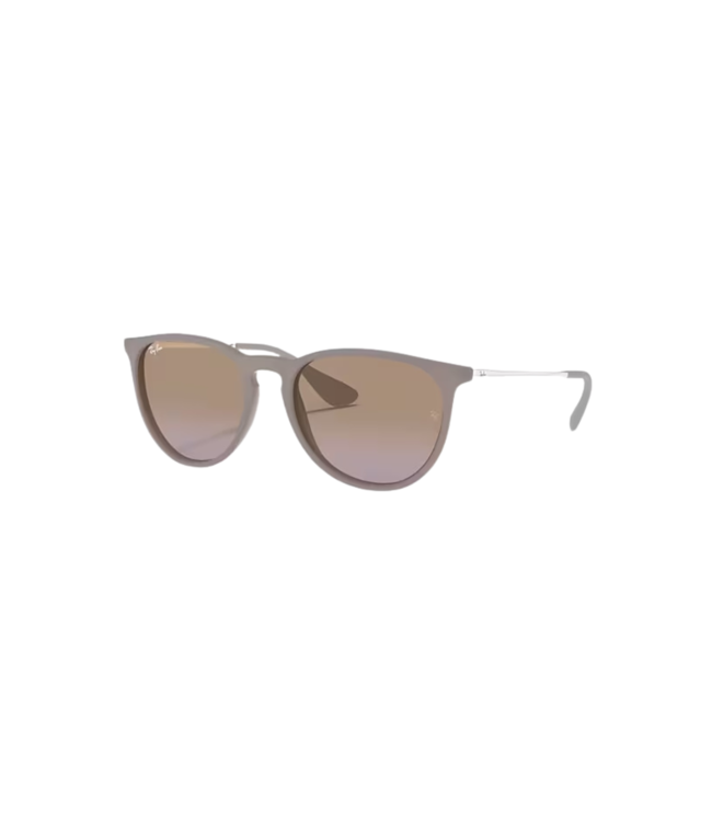 RAY-BAN ERIKA SUNGLASSES DARK RUBBER SAND w/ VIOLET GRADIENT BROWN