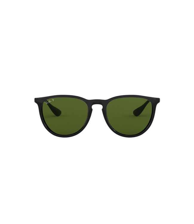 RAY-BAN ERIKA SUNGLASSES BLACK w/ GREEN POLAR
