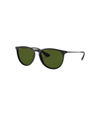 RAY BAN RAY-BAN ERIKA SUNGLASSES BLACK w/ GREEN POLAR