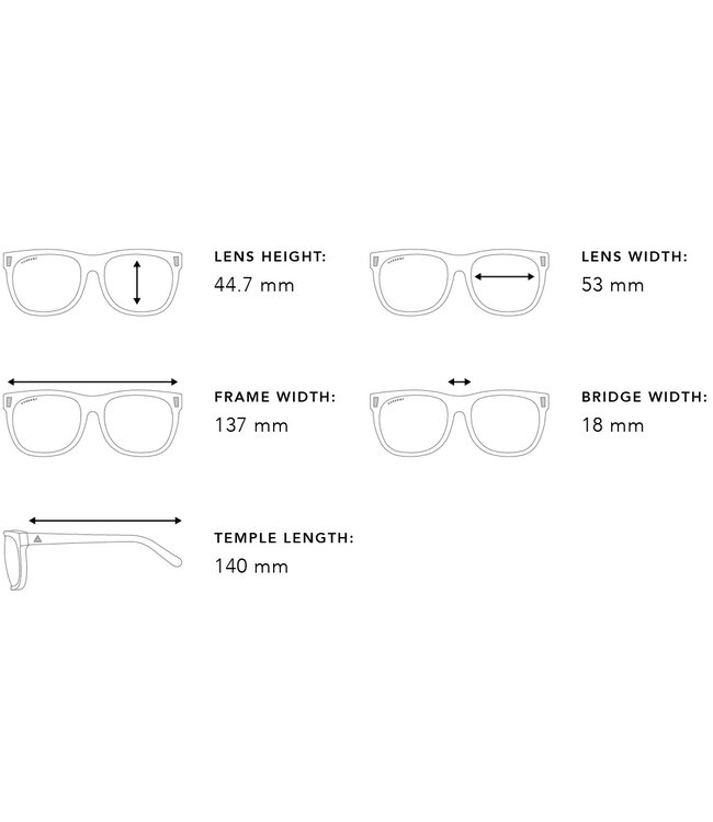 ASHBURY DAY TRIPPER SUNGLASSES IVORY GLOSS