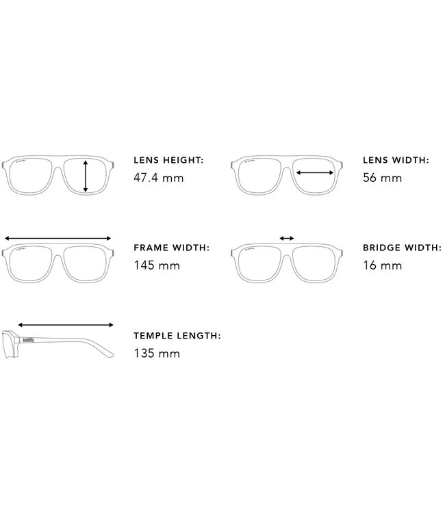 ASHBURY SMOKESTACK LIGHTNING SUNGLASSES BLACK GLOSS