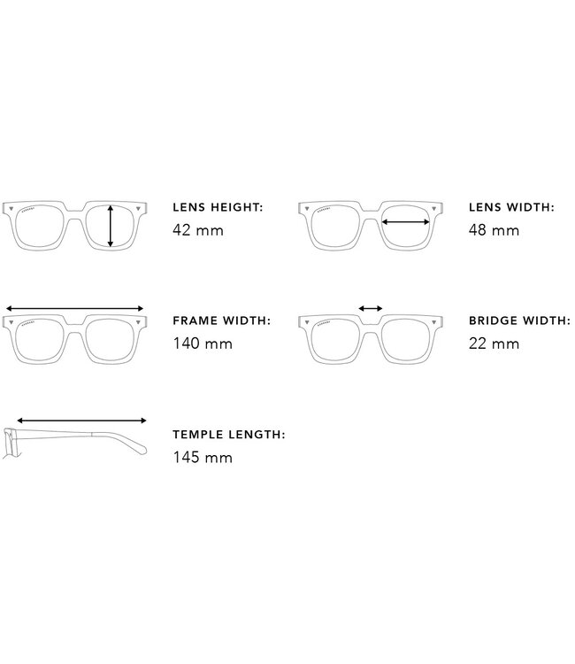 ASHBURY ACE SUNGLASSES MATTE CLEAR