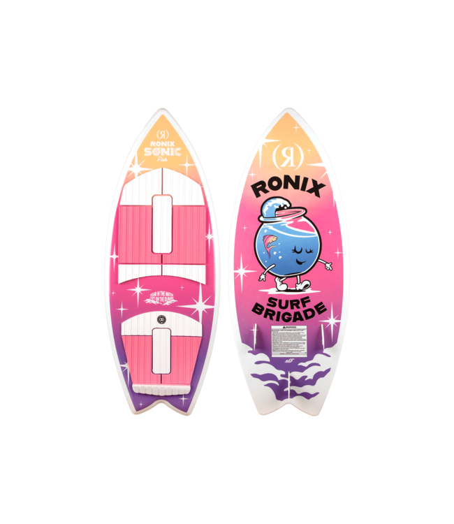 RONIX GIRLS SONIC FISH WAKESURF PINK SPLASH 2025