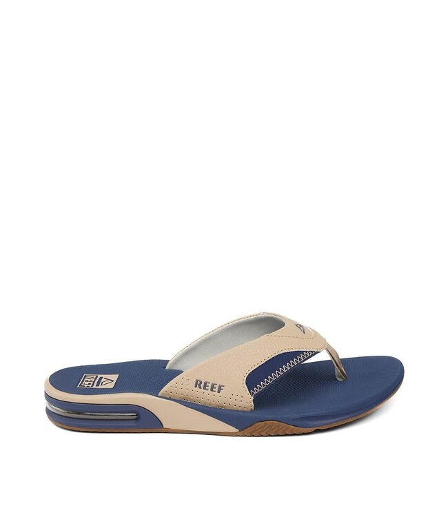 REEF MENS FANNING SANDALS TAN/NAVY/TAN