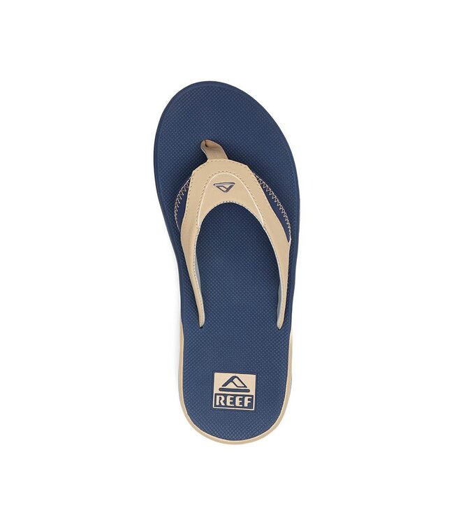 REEF MENS FANNING SANDALS TAN/NAVY/TAN