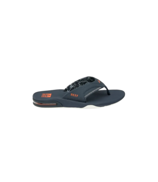 REEF REEF MENS FANNING SANDALS NAVY/ORANGE TROPIC