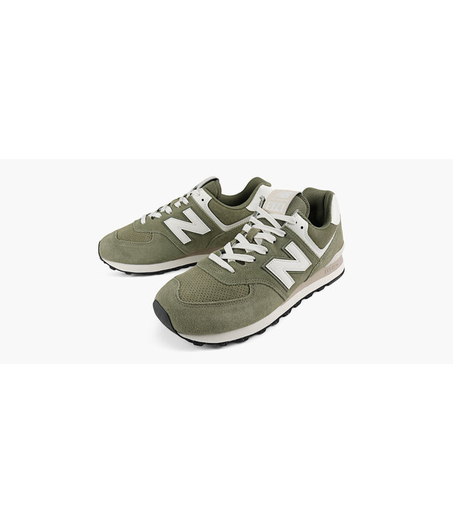 NEW BALANCE MENS 574 CORE SHOE (GCE) GREEN/WHITE