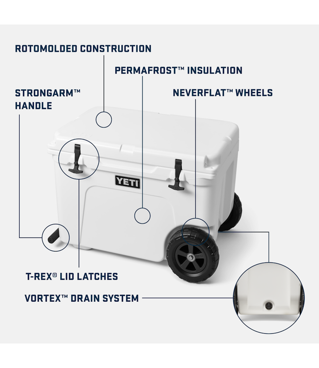 YETI TUNDRA HAUL COOLER WHITE