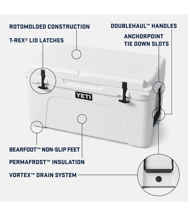 YETI TUNDRA 65 COOLER WHITE