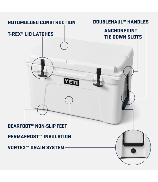 YETI TUNDRA 45 COOLER CHARCOAL