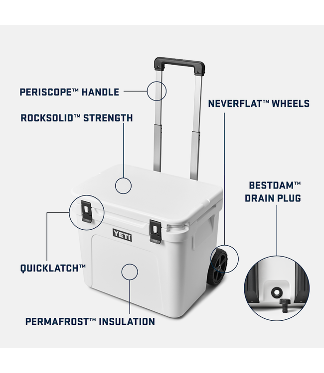 YETI ROADIE 60 HARD COOLER WHITE