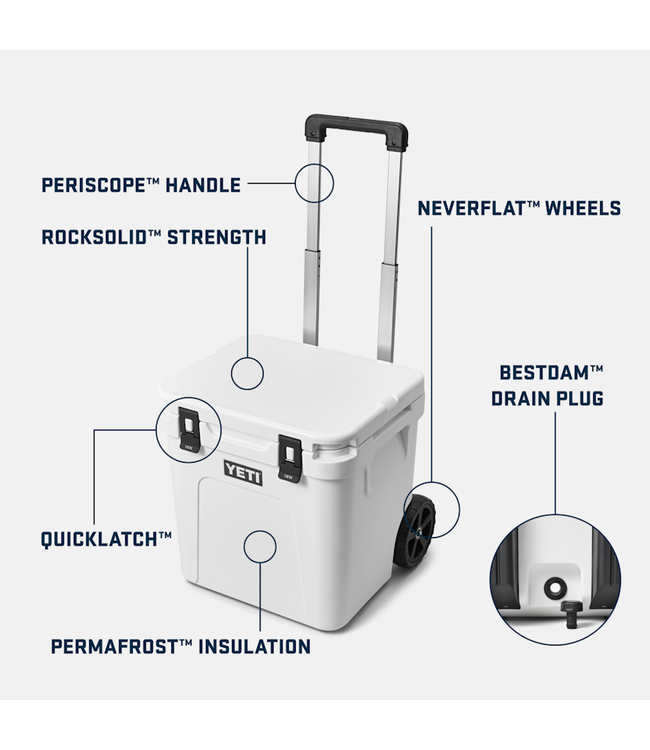 YETI ROADIE 48 HARD COOLER WHITE