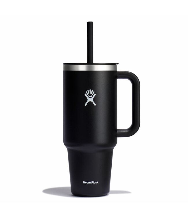 HYDRO FLASK 40OZ ALL ROUND TRAVEL TUMBLER BLACK
