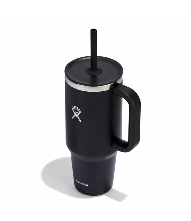 HYDRO FLASK 40OZ ALL ROUND TRAVEL TUMBLER BLACK