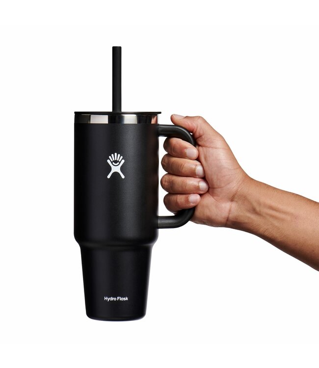 HYDRO FLASK 40OZ ALL ROUND TRAVEL TUMBLER BLACK
