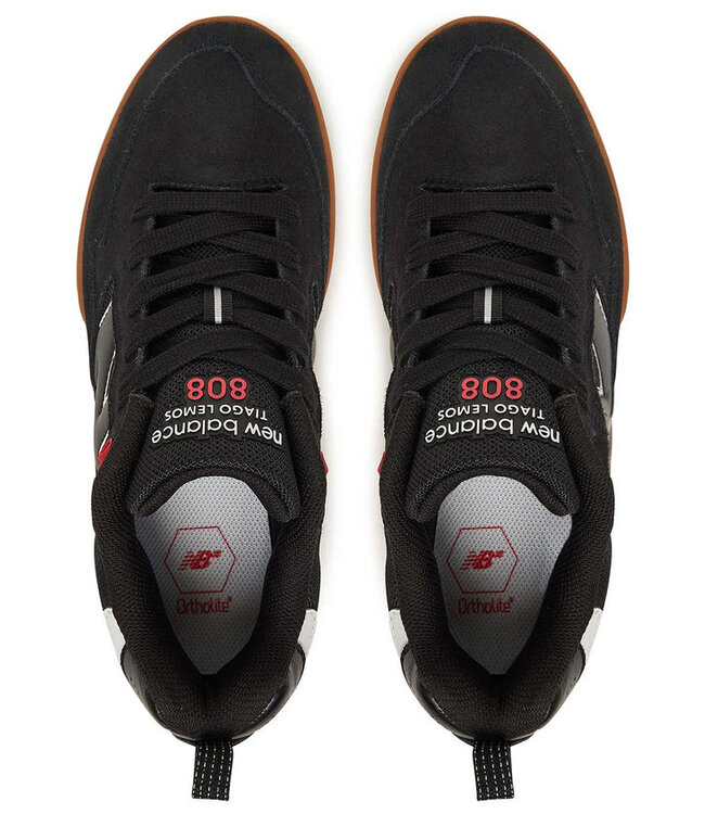 NEW BALANCE MENS NUMERIC 808 LITE TIAGO SHOES BLACK/GUM