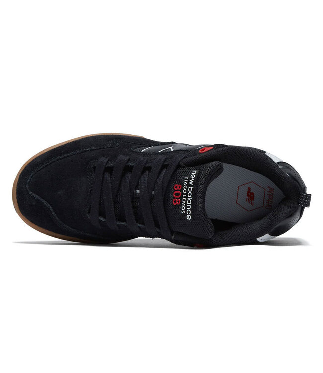 NEW BALANCE MENS NUMERIC 808 LITE TIAGO SHOES BLACK/GUM