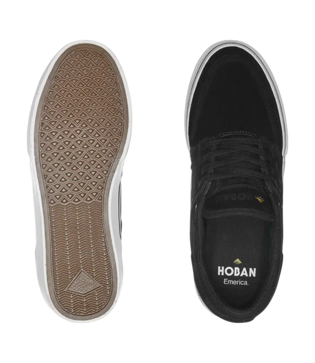 EMERICA MENS HOBAN SHOE BLACK/WHITE/GOLD