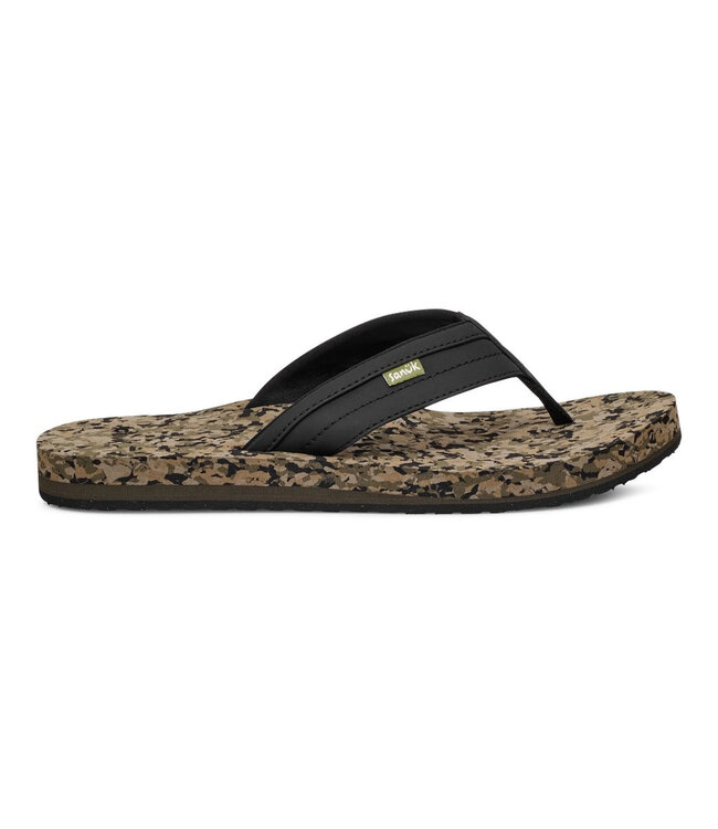 SANUK MENS ZIGGY SANDAL BLACK MULTI