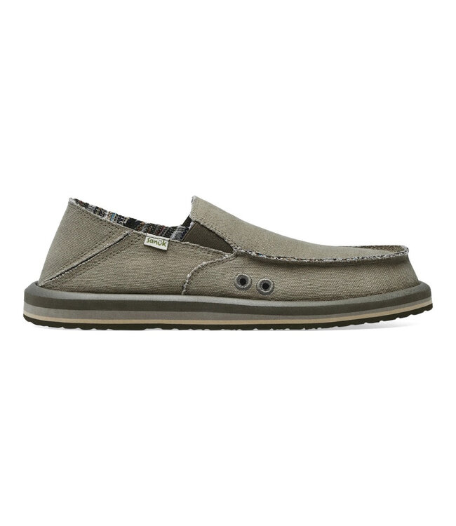 SANUK MENS DONNY HEMP LOAFER EARTH