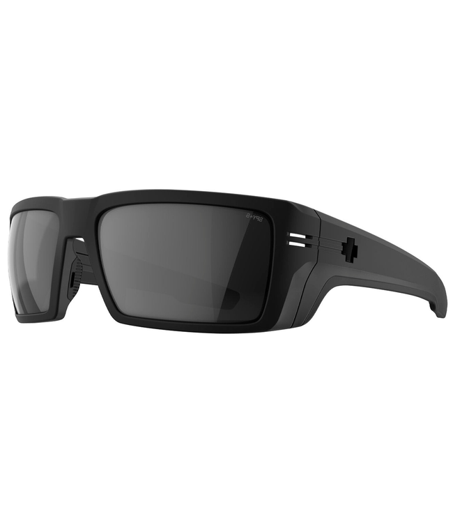 SPY REBAR ANSI RX MATTE BLACK SUNGLASSES w/HAPPY GRAY PHOTOCHROMIC