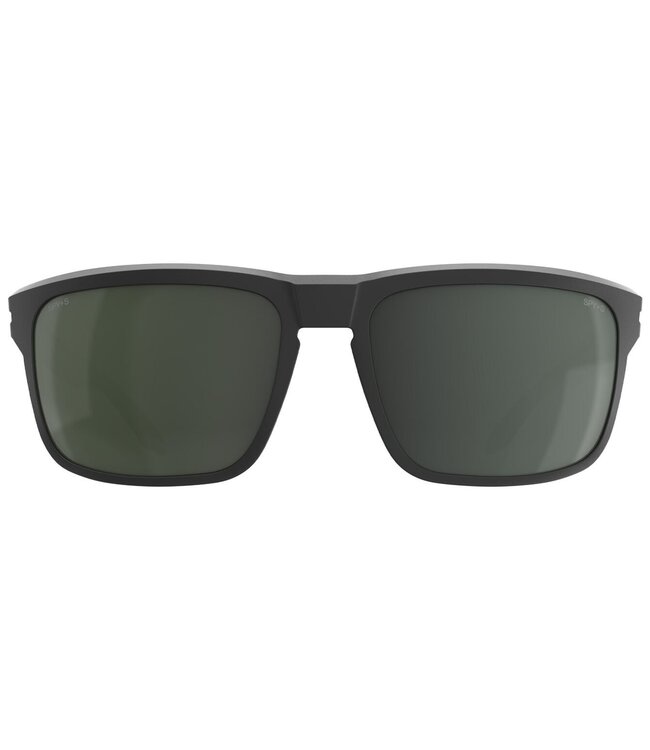 SPY REGION XL ANSI MATTE BLACK SUNGLASSES w/ HAPPY GRAY GREEN POLAR