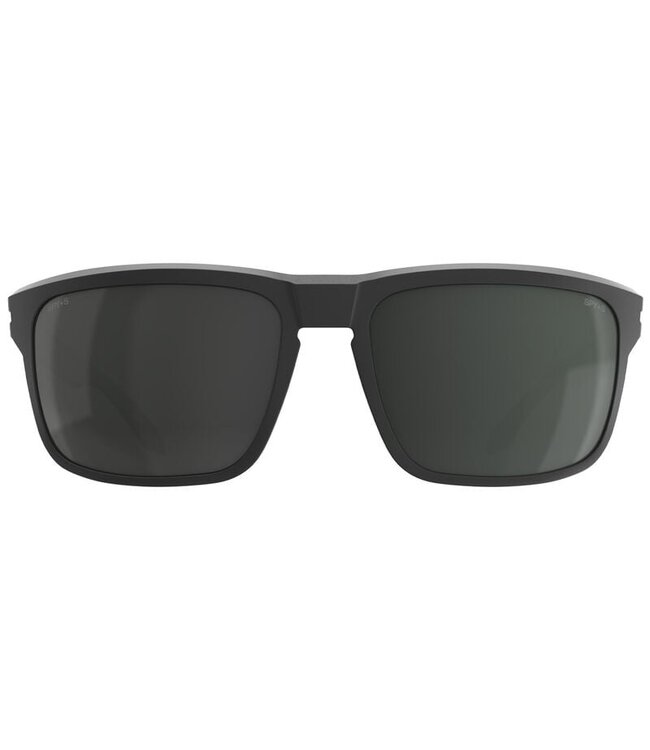 SPY REGION XL ANSI MATTE BLACK SUNGLASSES w/ HAPPY GRAY GREEN BLACK MIRROR POLAR