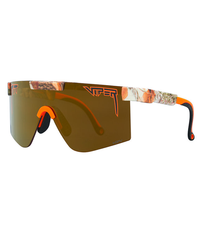 PIT VIPER THE ORIGINAL ACTUALBUSH WIDE SUNGLASSES w/HDPV POLAR GOLD