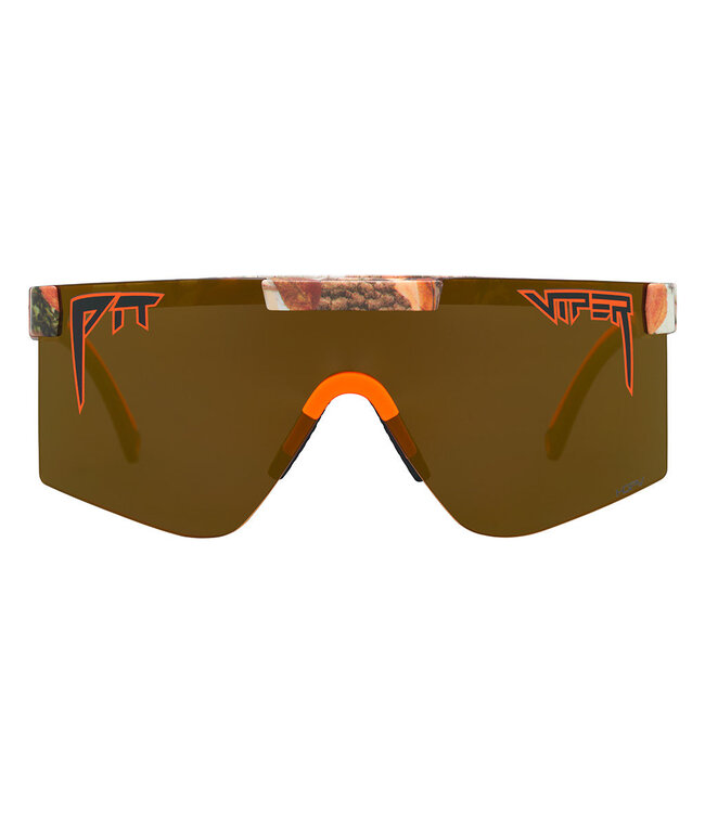 PIT VIPER THE ORIGINAL ACTUALBUSH WIDE SUNGLASSES w/HDPV POLAR GOLD