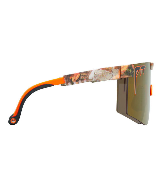 PIT VIPER THE ORIGINAL ACTUALBUSH WIDE SUNGLASSES w/HDPV POLAR GOLD