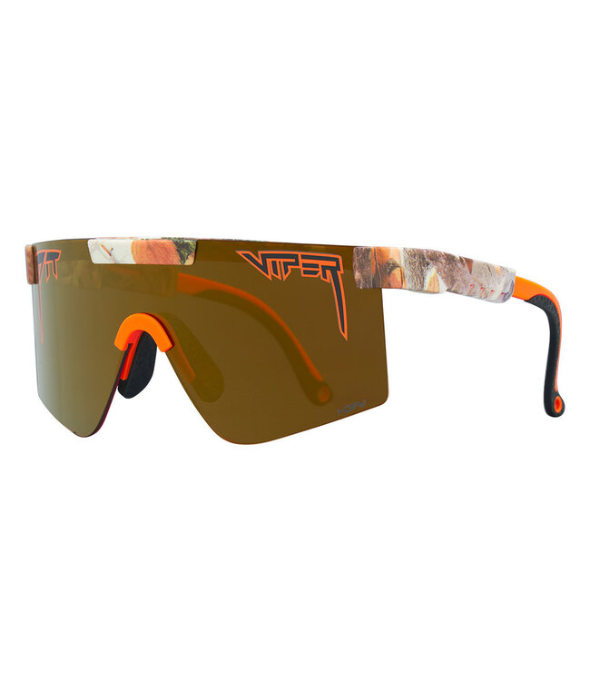 PIT VIPER THE ORIGINAL ACTUALBUSH NARROW SUNGLASSES w/HDPV POLAR GOLD