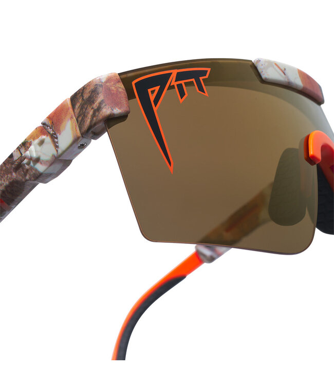 PIT VIPER THE ORIGINAL ACTUALBUSH NARROW SUNGLASSES w/HDPV POLAR GOLD