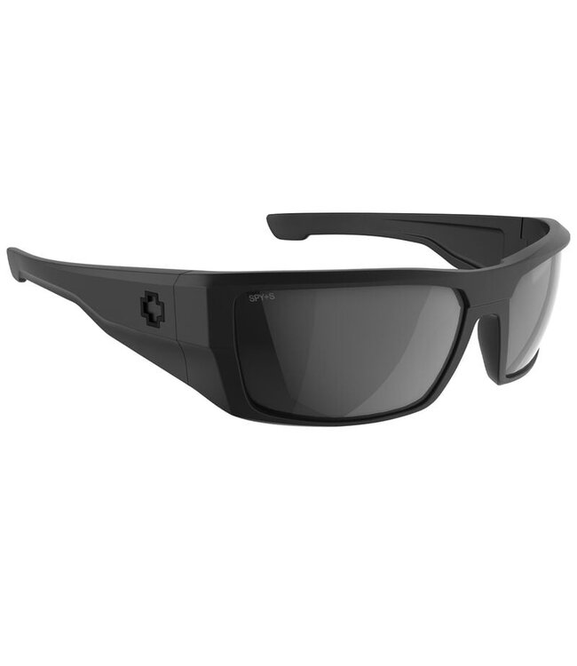 SPY DIRK ANSI MATTE BLACK SUNGLASSES w/HAPPY GRAY PHOTOCHROMIC